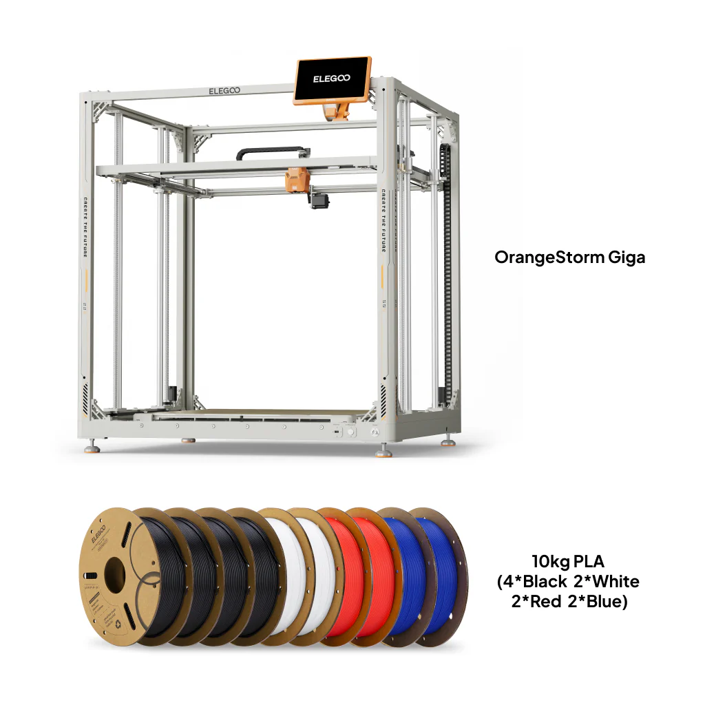 OrangeStorm Giga + 10 kg PLA (4 Colors)