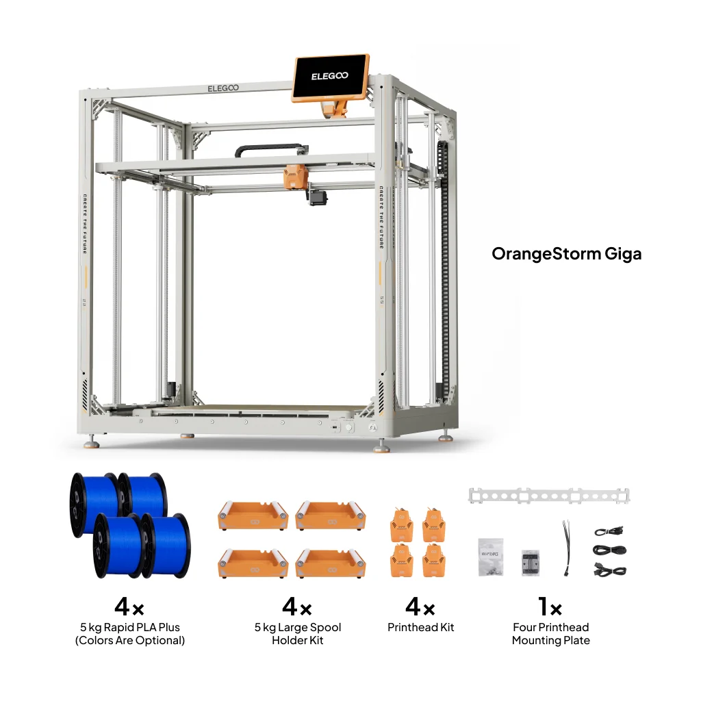OrangeStorm Giga Quad Extrusion Upgrade Kit - Image 2