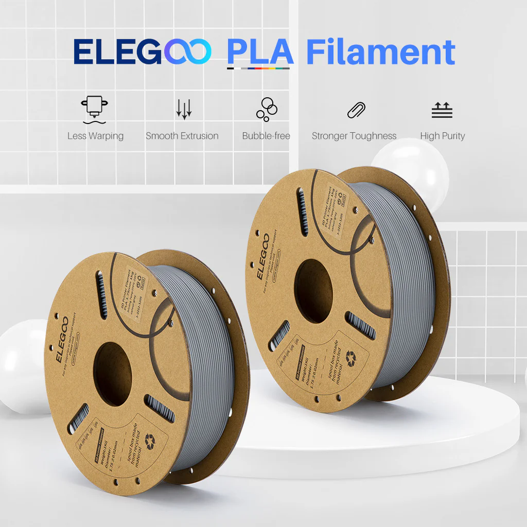 PLA Filament Grey 10 kg - Image 3