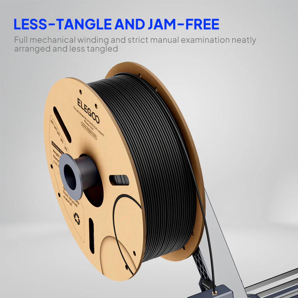 PLA Plus Filament Black 10 kg - Image 3