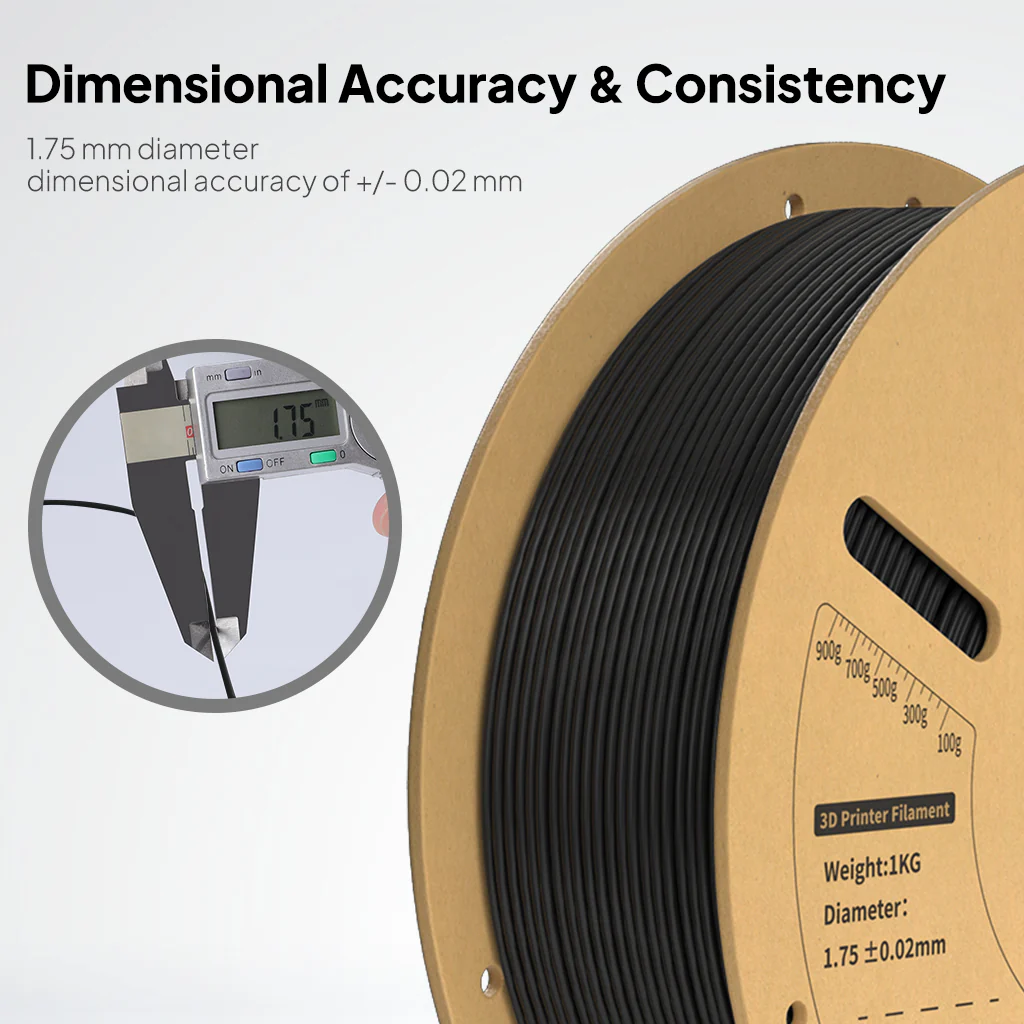 PLA Plus Filament Black & White 10 kg - Image 3