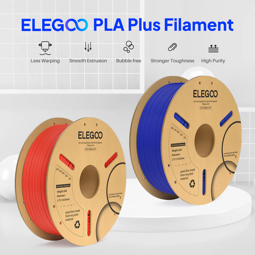 PLA Plus Filament Blue & Red 10 kg - Image 3